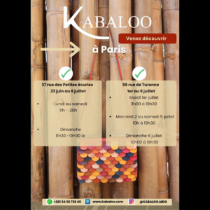 KABALOO® vous donne rendez-vous à Paris !